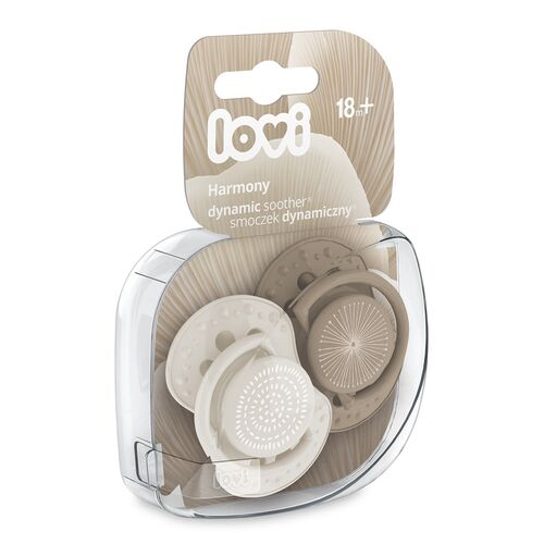 LOVI 2 CHUPETES HARMONY BEIGE +18M