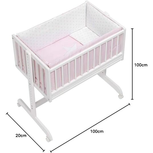 INTERBABY MINICUNA COLECHO ESTRELLA ROSA