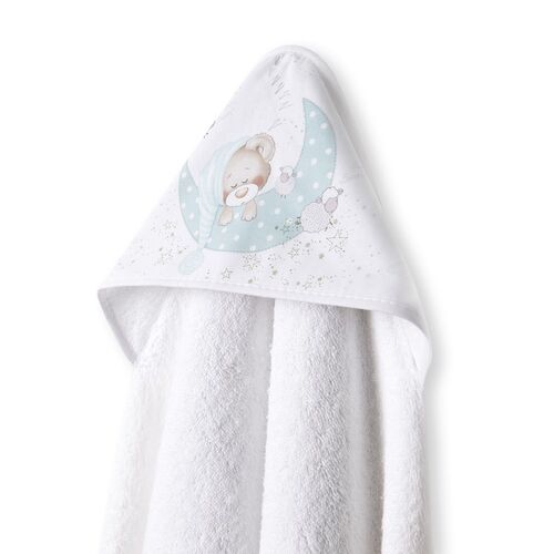 INTERBABY CAPA BAÑO BEAR SLEEPING BCO/VERDE
