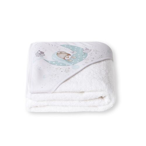 INTERBABY CAPA BAÑO BEAR SLEEPING BCO/VERDE