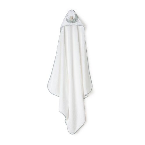 INTERBABY CAPA BAÑO 1X1 BEAR SLEEPING BCO/GRIS