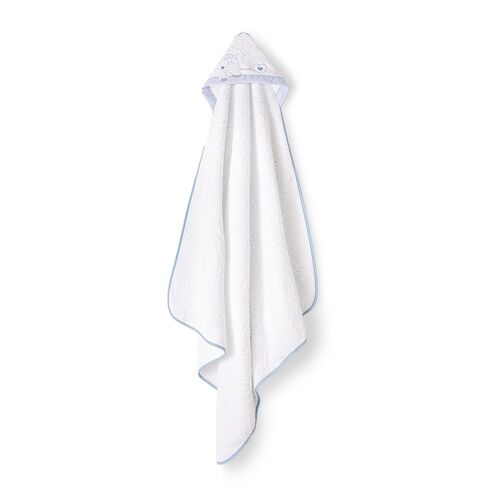 INTERBABY CAPA BAÑO 1X1 CORAZON AMOROSO BCO/AZUL