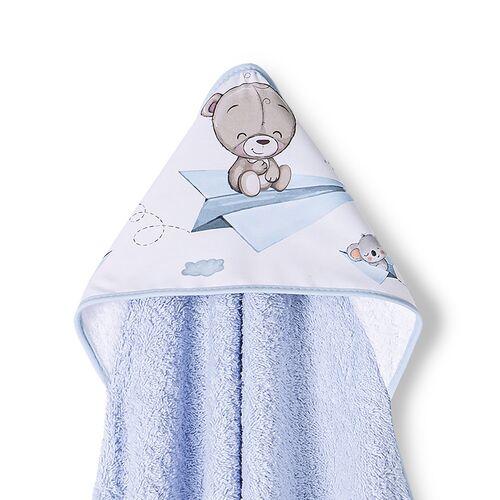 INTERBABY CAPA BAÑO PAPER PLAIN AZUL