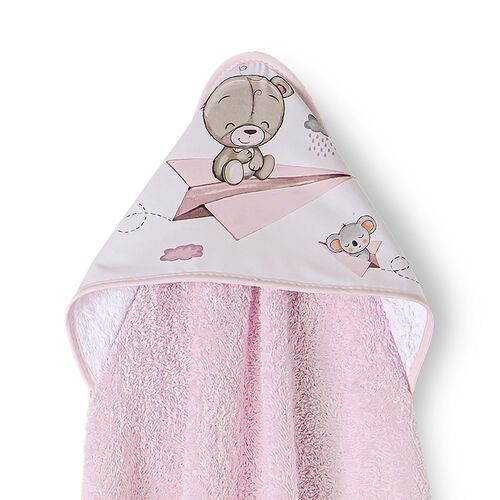 INTERBABY CAPA BAÑO PAPER PLAIN ROSA