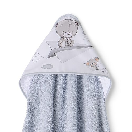 INTERBABY CAPA BAÑO PAPER PLAIN GRIS