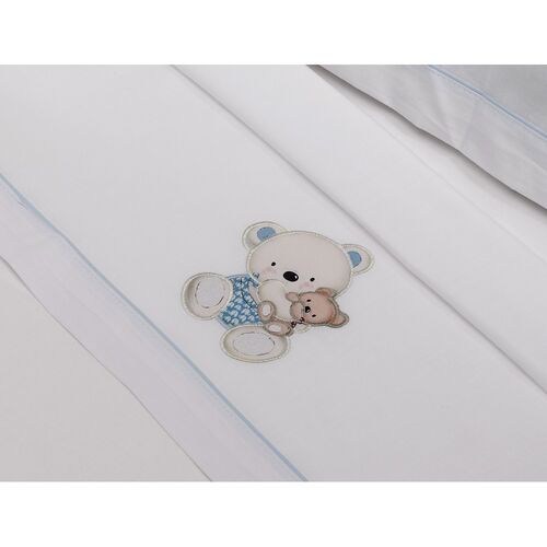 INTERBABY TRIPTICO CUNA OSO COLUMPIO BCO/AZUL