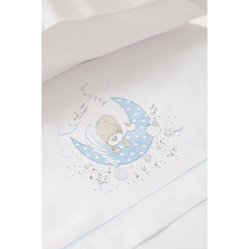 INTERBABY TRIPTICO CUNA NEW SLEEPING BCO/AZUL