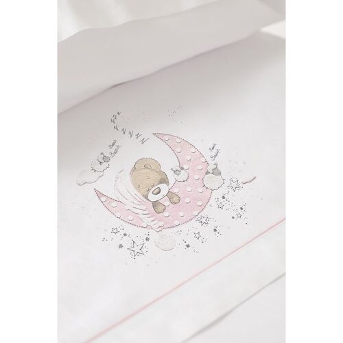 INTERBABY TRIPTICO CUNA NEW SLEEPING BCO/ROSA