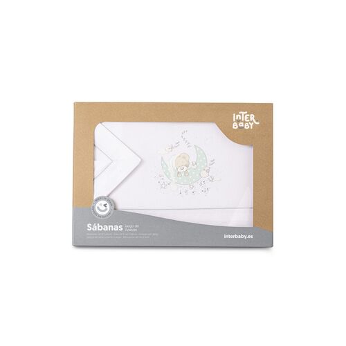 INTERBABY TRIPTICO CUNA NEW SLEEPING BCO/VERDE