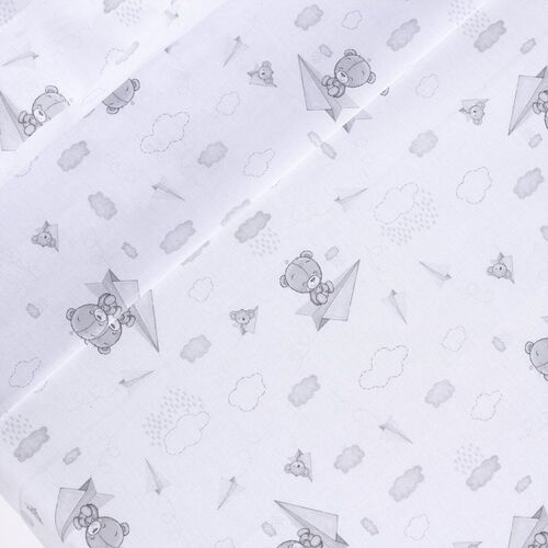 INTERBABY TRIP CUNA AVION PAPEL BCO/GRIS