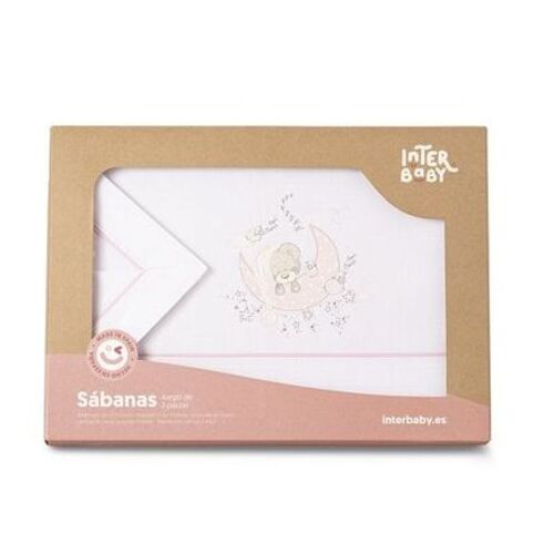 INTERBABY SABANAS MINICUNA NEW SLEEPING BCO ROSA