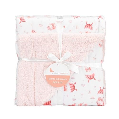 INTERBABY MANTA BORREGUILLO PARACAIDISTA ROSA