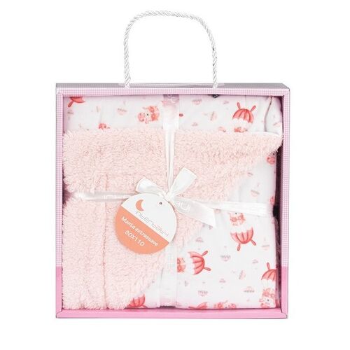 INTERBABY MANTA BORREGUILLO PARACAIDISTA ROSA