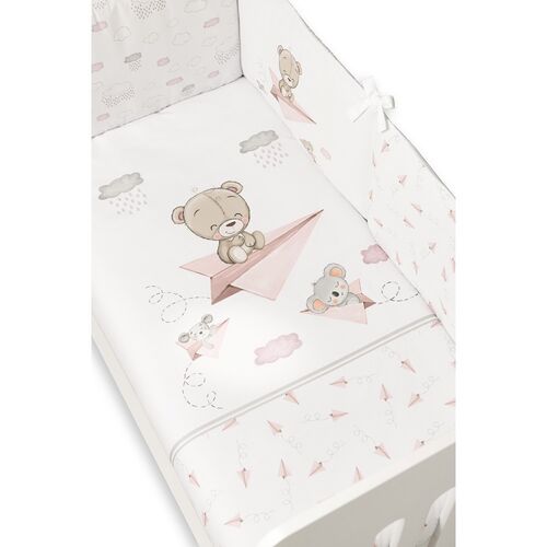 INTERBABY 2P NORDICO PAPER PLAIN ROSA