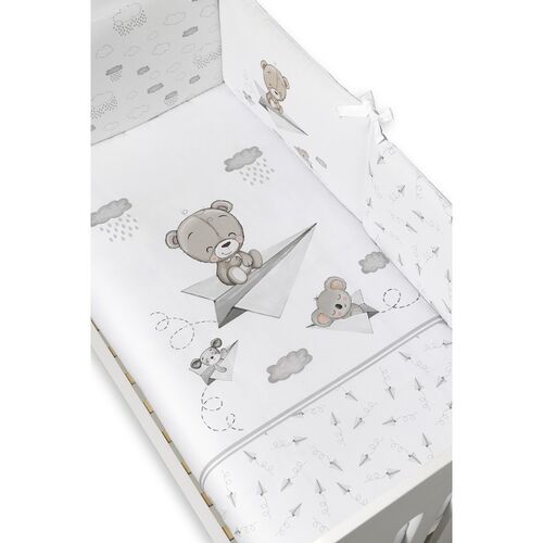 INTERBABY 2P NORDICO PAPER PLAIN GRIS