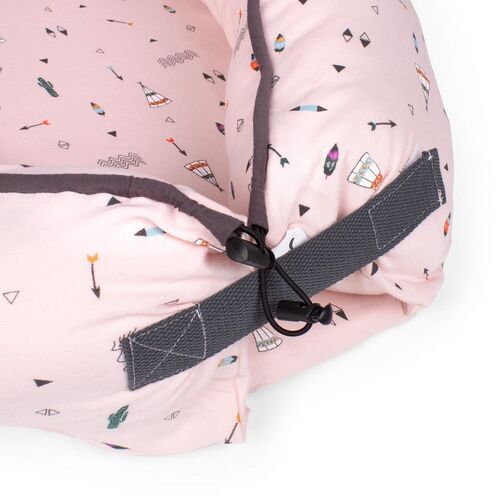 INTERBABY ALMOHADA NIDO CABAÑA ROSA
