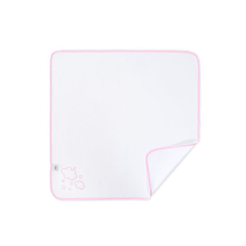INTERBABY GASA BORDADA NUBES ROSA