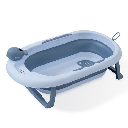 INTERBABY BAÑERA PLEGABLE TAZA ENJUAGE AZUL