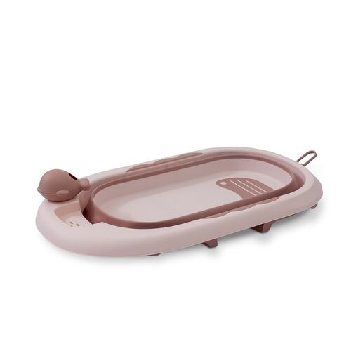 INTERBABY BAÑERA PLEGABLE TAZA ENJUAGE ROSA