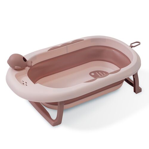 INTERBABY BAÑERA PLEGABLE TAZA ENJUAGE ROSA
