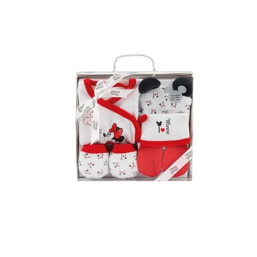 INTERBABY SET REGALO 5 PCS MINNIE ROJO