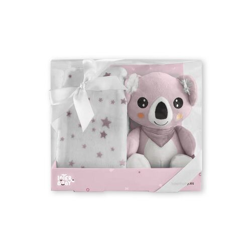 INTERBABY PELUCHE+MANTA KOALA ROSA