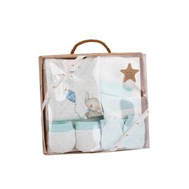 INTERBABY SET REGALO 5 PCS ELEFANTITO AZUL