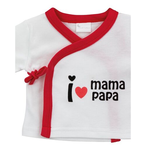 INTERBABY SET REGALO 5 PZAS I MAMA/PAPA ROJO BAMBU