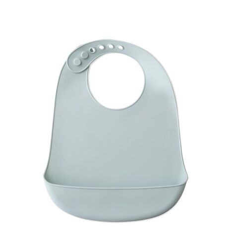 INTERBABY BABERO SILICONA AZUL GRISACEO