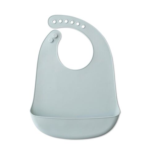 INTERBABY BABERO SILICONA AZUL GRISACEO