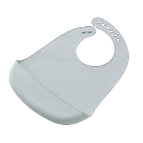 INTERBABY BABERO SILICONA AZUL GRISACEO