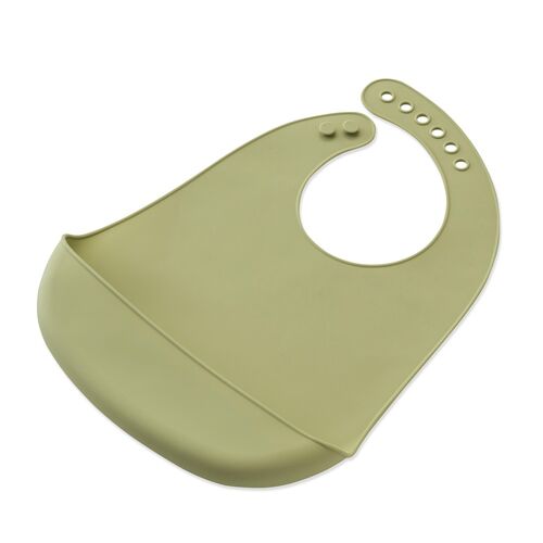 INTERBABY BABERO SILICONA VERDE OLIVA