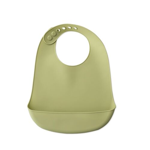 INTERBABY BABERO SILICONA VERDE OLIVA