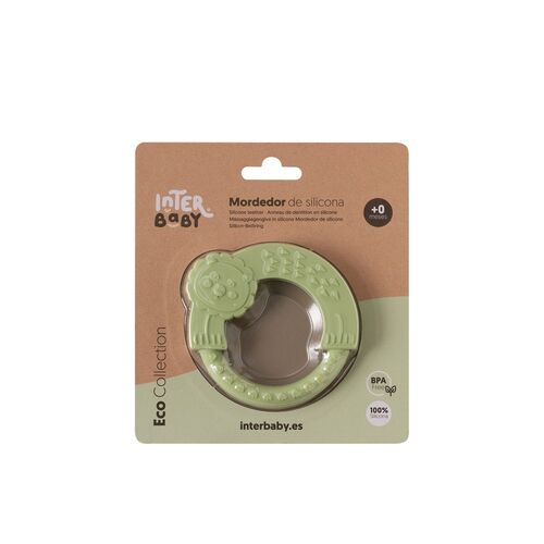 INTERBABY MODEDOR SILICONA VERDE OLIVA