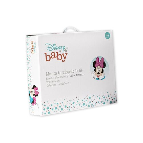 INTERBABY DISNEY MANTA CUNA 110X140 MINNIE ROSA