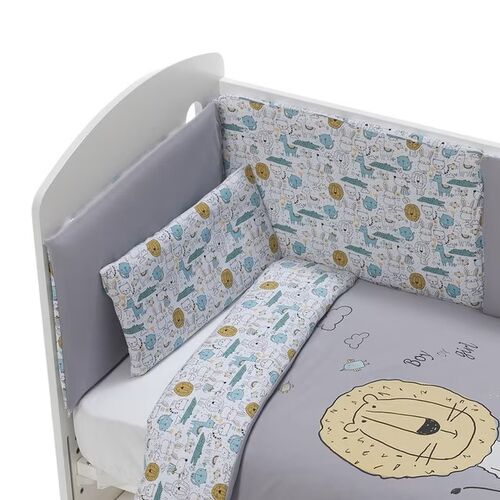 INTERBABY COORDINADO MAXICUNA INDARA GRIS 140X70