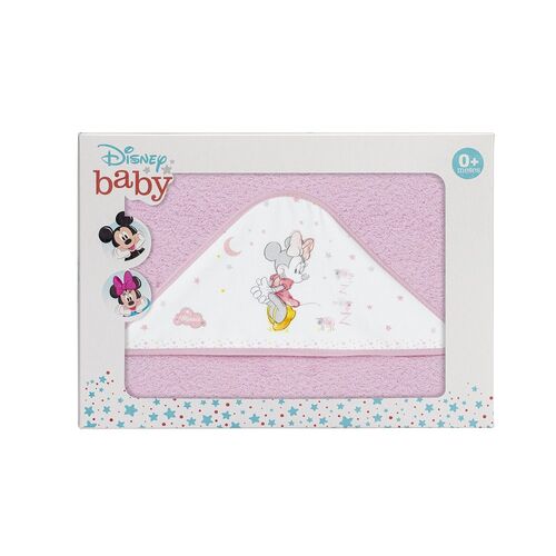 DISNEY BABY CAPA BAÑO COUNTING SHEEP MINNIE ROSA