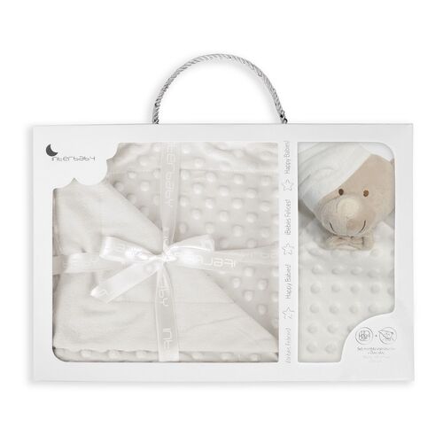 INTERBABY MANTA BURBUJA BEIGE+DOU DOU OSITO