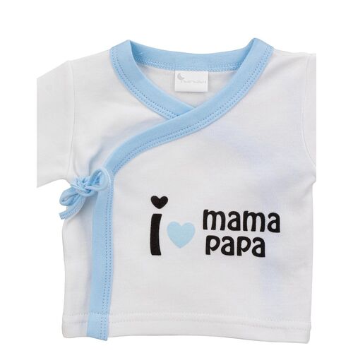 INTERBABY SET REGALO 5 PZAS I MAMA/PAPA AZUL BAMBU