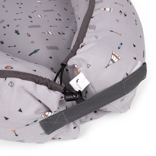 INTERBABY ALMOHADA NIDO CABAÑA GRIS