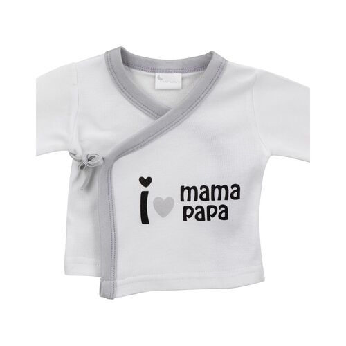 INTERBABY SET REGALO 5 PZAS I MAMA/PAPA GRIS BAMBU