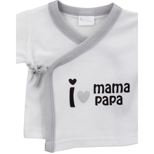 INTERBABY SET REGALO 5 PZAS I MAMA/PAPA GRIS BAMBU