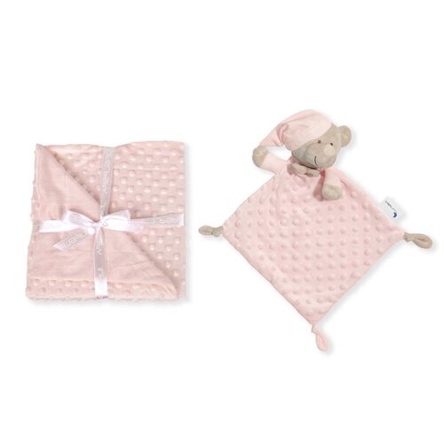 INTERBABY MANTA BURBUJA ROSA+DOU DOU OSITO