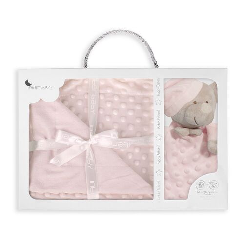 INTERBABY MANTA BURBUJA ROSA+DOU DOU OSITO
