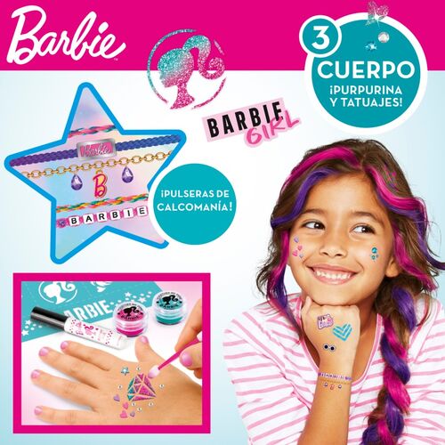 BARBIE SET BELLEZA SPARKLING 3 IN 1