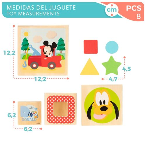 DISNEY CUBOS MADERA FORMA