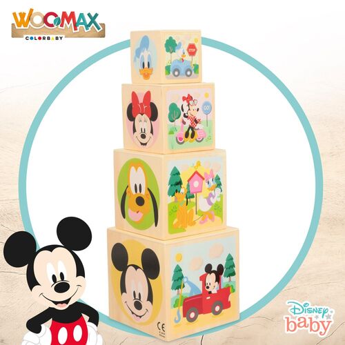 DISNEY CUBOS MADERA FORMA