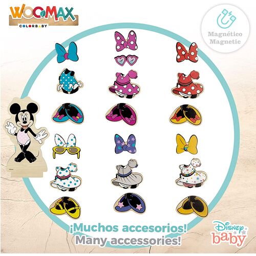 DISNEY JUEGO VESTIDOS MADERA