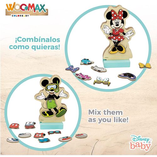 DISNEY JUEGO VESTIDOS MADERA
