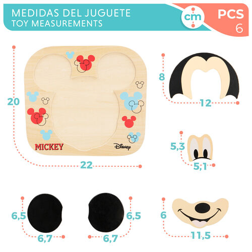DISNEY PUZZLE MADERA 22X20CM